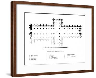 ''Ground Plan of Whitby Abbey', 1897' Giclee Print - Unknown