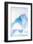 Grounded Icebergs, Sydkap, Scoresbysund, Northeast Greenland, Polar Regions-Michael Nolan-Framed Photographic Print