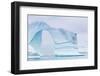 Grounded Icebergs, Sydkap, Scoresbysund, Northeast Greenland, Polar Regions-Michael Nolan-Framed Photographic Print