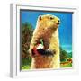 Groundhog and Apple - Jack & Jill-Dorothy Forsyth-Framed Giclee Print