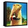 Groundhog and Apple - Jack & Jill-Dorothy Forsyth-Framed Stretched Canvas