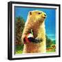 Groundhog and Apple - Jack & Jill-Dorothy Forsyth-Framed Giclee Print