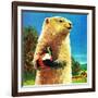 Groundhog and Apple - Jack & Jill-Dorothy Forsyth-Framed Giclee Print