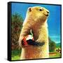 Groundhog and Apple - Jack & Jill-Dorothy Forsyth-Framed Stretched Canvas