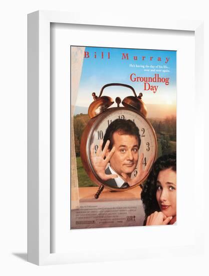 GROUNDHOG DAY [1993], directed by HAROLD RAMIS.-null-Framed Photographic Print