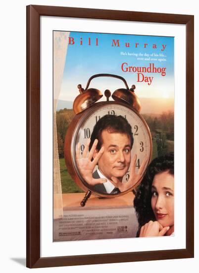 GROUNDHOG DAY [1993], directed by HAROLD RAMIS.-null-Framed Photographic Print