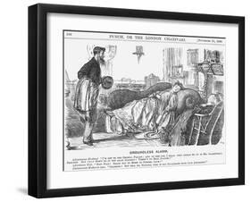 Groundless Alarm, 1865-George Du Maurier-Framed Giclee Print