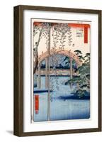 Grounds of Kameido Tenjin Shrine, Plate 57 from the Series 'One Hundred Views of Famous Places in…-Ando Hiroshige-Framed Giclee Print