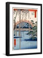 Grounds of Kameido Tenjin Shrine, Plate 57 from the Series 'One Hundred Views of Famous Places in…-Ando Hiroshige-Framed Giclee Print