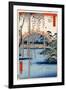 Grounds of Kameido Tenjin Shrine, Plate 57 from the Series 'One Hundred Views of Famous Places in…-Ando Hiroshige-Framed Giclee Print