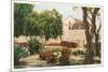 Grounds of Old Mission, San Diego, California-null-Mounted Art Print