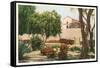 Grounds of Old Mission, San Diego, California-null-Framed Stretched Canvas