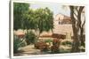 Grounds of Old Mission, San Diego, California-null-Stretched Canvas