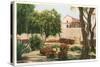 Grounds of Old Mission, San Diego, California-null-Stretched Canvas