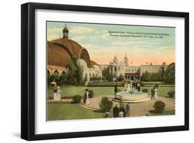 Grounds of the 1915 Exposition, Balboa Park, San Diego, California-null-Framed Art Print