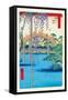 Grounds of the Kameido Tenjin Shrine-Ando Hiroshige-Framed Stretched Canvas