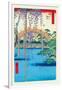 Grounds of the Kameido Tenjin Shrine-Ando Hiroshige-Framed Art Print