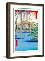 Grounds of the Kameido Tenjin Shrine-Ando Hiroshige-Framed Art Print