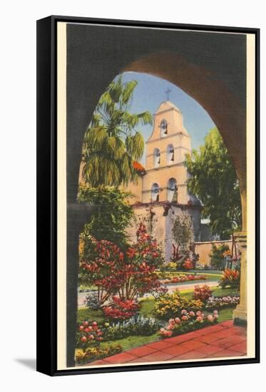 Grounds, Old Mission de Alcala, San Diego, California-null-Framed Stretched Canvas