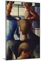 Group at Railing I, 1931-Oskar Schlemmer-Mounted Giclee Print