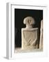 Group C, Filetto I, Stone Stele Statue Depicting Male Figure with Javelins-null-Framed Giclee Print