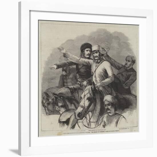 Group from Barker's Grand Historical Pictures, The Relief of Lucknow-null-Framed Giclee Print