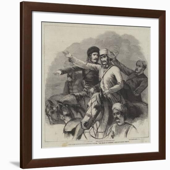 Group from Barker's Grand Historical Pictures, The Relief of Lucknow-null-Framed Giclee Print