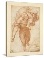 Group from the Last Judgement-Michelangelo Buonarroti-Stretched Canvas