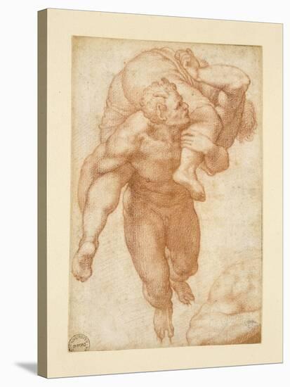 Group from the Last Judgement-Michelangelo Buonarroti-Stretched Canvas