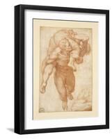 Group from the Last Judgement-Michelangelo Buonarroti-Framed Giclee Print