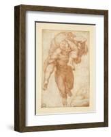 Group from the Last Judgement-Michelangelo Buonarroti-Framed Giclee Print