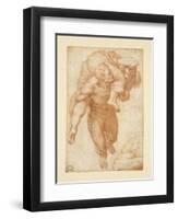 Group from the Last Judgement-Michelangelo Buonarroti-Framed Giclee Print