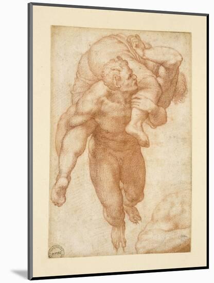 Group from the Last Judgement-Michelangelo Buonarroti-Mounted Giclee Print