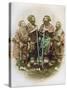 Group of Ainu People, Japan, 1882-Felice Beato-Stretched Canvas