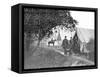 Group of American Civil War Officers at their Encampment-Stocktrek Images-Framed Stretched Canvas