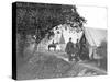 Group of American Civil War Officers at their Encampment-Stocktrek Images-Stretched Canvas