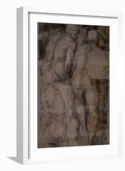 Group of Armigers (Soldiers), C. 1546-Michelangelo Buonarroti-Framed Art Print