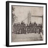 Group of Artillery at Tower Bridge, London, C1910-null-Framed Giclee Print