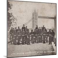 Group of Artillery at Tower Bridge, London, C1910-null-Mounted Giclee Print
