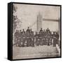 Group of Artillery at Tower Bridge, London, C1910-null-Framed Stretched Canvas