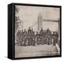 Group of Artillery at Tower Bridge, London, C1910-null-Framed Stretched Canvas