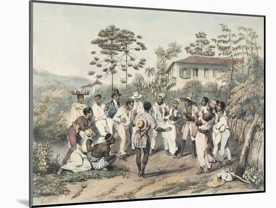 Group of Black Dancers-Jean Baptiste Debret-Mounted Giclee Print