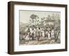 Group of Black Dancers-Jean Baptiste Debret-Framed Giclee Print