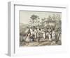 Group of Black Dancers-Jean Baptiste Debret-Framed Giclee Print