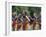 Group of Cheerleaders Cheering in a Field-null-Framed Photographic Print