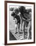 Group of Children Fishing from a Jetty-null-Framed Photographic Print