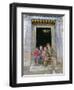 Group of Children from Village, Chedadong, Tibet, China-Doug Traverso-Framed Photographic Print