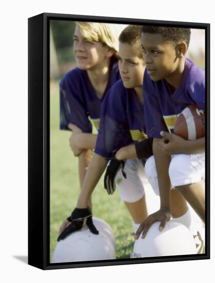 Group of Children in a Field-null-Framed Stretched Canvas