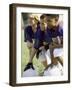 Group of Children in a Field-null-Framed Premium Photographic Print