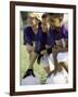 Group of Children in a Field-null-Framed Photographic Print